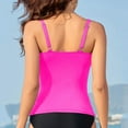 thumbnail image 6 of Hessimy Tankini Tops for Women Swimwear Top Only Tummy Control Bathing Suit Top No Bottom Modest Swim Top(Hot Pink,M), 6 of 9