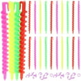 thumbnail image 1 of SHINYPASING Ensemble de 26 Tiges Permanentes en Spirale Rouleaux à Cheveux en Plastique Réutilisables pour un Bouclage Sûr et Pratique, 1 of 6