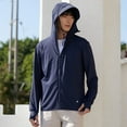 thumbnail image 2 of Men's Sun Protection Hoodie Shirt UPF 50+ Long Sleeves UV Protection SPF With Face Shield, 2 of 5