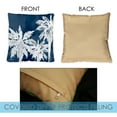thumbnail image 3 of Toland Home Garden Set of 2 Navy Palms Summer Pillow Covers 18x18 Inch Beach Throw Pillows, 3 of 4