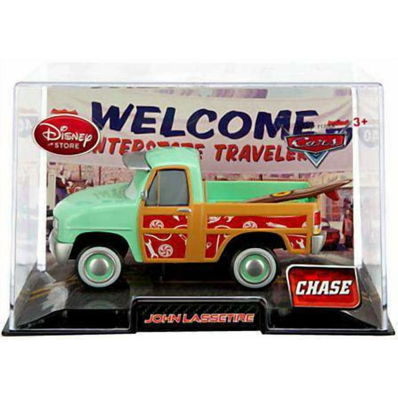 Disney Cars 1:43 Collectors Case John Lassetire Diecast Car (Chase Edition)