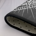 thumbnail image 4 of DouZhe Tapis de Zone Motif Symbole Freemason, Antidérapant, Lavable en Machine, Style Noir, 63x48 Pouces, 4 of 6