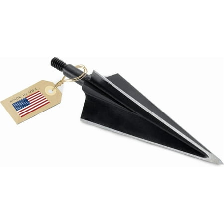 VPA 11/8 3 Blade 200 Grain 3-Blade Broadhead Screw-in 1045 Carbon Tool Steel 50-52 Rockwell 3 Pack Made in The USA