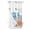 Blue, variant on No Hook Blue Red Seahorse Coastal Shower Curtain with Snap in Liner Set, Summer Beach Coral Nautical Wood Waterproof Bathroom Curtains with See Through Top Window, Hotel Style Small 36 x 72 Inch