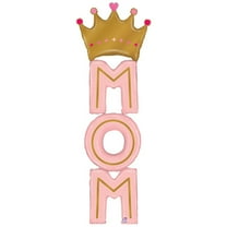 73 inch Special Delivery Mom Crown Foil Mylar Balloon - Party Supplies Decorations