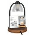 thumbnail image 6 of Better Homes & Gardens Candle Warmer Lamp, Black Ribbed Glass, 6 of 8