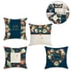 thumbnail image 5 of Juego de 4 fundas de almohada decorativas navideñas cuadradas de lino para decoración de Año Nuevo YX1014-9, 5 of 8
