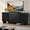 Black, variant on Bestier Fluted TV Stand for 65 inch TVs,Entertainment Center with 4-Sliding Doors,Height Adjustable Shelves,Media Console Table with Cable Management, TV Cabinet for Living Room,Black