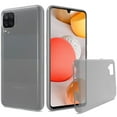 thumbnail image 2 of Case for Samsung Galaxy A42 5G Premium Hybrid Soft Silicone Gummy TPU Gel Candy Skin Flexible Slim Thin Protector Phone Cover for Galaxy A42 by Xpm - Clear, 2 of 7
