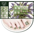 thumbnail image 1 of Women Fashion Fashion Foot Nail Sticker Gradient Gold Pink Foot Nail Sticker, 1 of 3