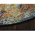 thumbnail image 7 of Unique Loom Rosso Collection Area Rug - Basilica (8' Round Orange/Black), 7 of 7