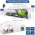 thumbnail image 4 of SANOPY 10x30 FT Heavy Duty Pop up Canopy , Commercial Canopy Tent, Adjustable Height Party Tent with 8 Removable Sidewalls, 4 Sandbags, Roller Bag, Khaki, 4 of 11
