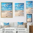 thumbnail image 4 of Designart "Footprints In Beach Photo IV" Landscape & Nature Floater Framed Wall Art Print, 4 of 7