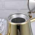 thumbnail image 4 of 1.5L Stainless Steel Tea Pot Water Kettle Tea Kettle with Strainer for Home Restaurant (Golden), 4 of 9