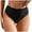 Black, variant on ANINEO Women Plus Size High Waist Bottoms Swim Briefs Ruched Bottom High Cut Swim Bottom Full Coverage Trunks Sports Shorts Swimbottom Cozy Hawaii Summer Tropical Brazilian Beachwear