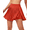 Rust Orange, variant on G4Free Chillwhisp 14" Pleated Tennis Skirts for Women Side Crossover Flattering Wrap Golf Skort Inner Shorts with Pocket