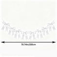 thumbnail image 2 of AUNVITO Bow Wreath Banner Garland with 8 Bows for Birthday Party Bridal Shower Wedding Bridal Decor and Celebration Backdrop Hanging Decoration, 2 of 7
