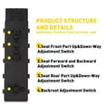 thumbnail image 5 of NATEFEMIN Seat Control Switch Replacement for Chevrolet Malibu Equinox 2010-2018 25974714, Left Driver Side, 5 of 8