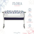 thumbnail image 2 of Dream On Me Flora Baby Bassinet in Floral Bloom, Portable Travel Bassinet with Carry Bag, 2 of 12
