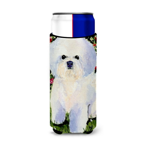 Caroline's Treasures SS8914MUK Bichon Frise Ultra Hugger for slim cans, Slim Can, multicolor