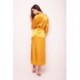 thumbnail image 4 of Satin Long Kimono Robe Silky Lightweight Bridal Party Dressing Gown Sleepwear & Loungewear, 4 of 4