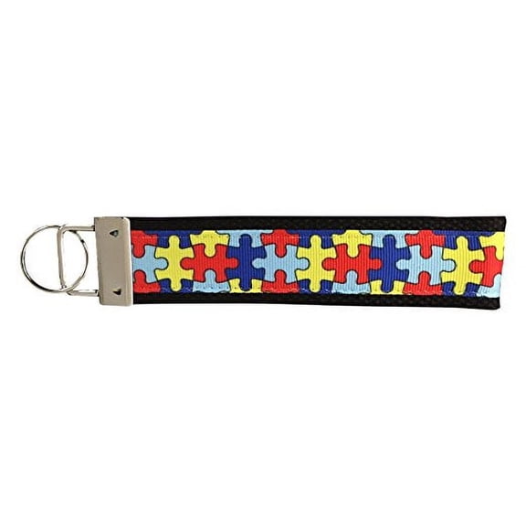 Autism Awareness Keychain - Autism Jewelry, Puzzle Piece Keychain, Autism Speaks- Perfect Autism Gift!!! ?