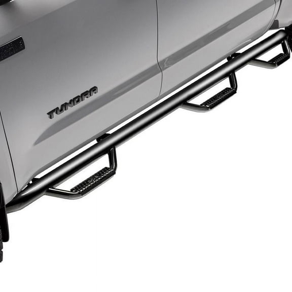 N-Fab Nerf Steps | Gloss Black, Wheel-to-Wheel w/ Bed Access | D1992QC-6 | Fits 2019-2023 Dodge RAM 1500 (New Body Style) Quad Cab 6.4' Standard Bed, SRW Gas