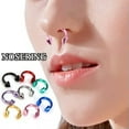 thumbnail image 2 of K-KED Nose ring Delicate Jewelry Piercing Delicate Jewelry Ring Body Piercing Septum Lip Nose Piercing-pink, 2 of 9