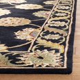 thumbnail image 3 of Safavieh Heritage Collection HG314A Handmade Traditional Oriental Premium Wool Area Rug, 6' x 6' Square, Black, 3 of 5