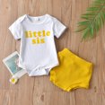 thumbnail image 2 of IROINNID Toddler Girl's Summer Short Sleeve Tee Comfy shorts Two-piece Suit, 2 of 9