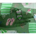 thumbnail image 5 of oneOone Viscose Chiffon Green Fabric Summer Beach Craft Projects Decor Fabric Printed By The Yard 42 Inch Wide, 5 of 5