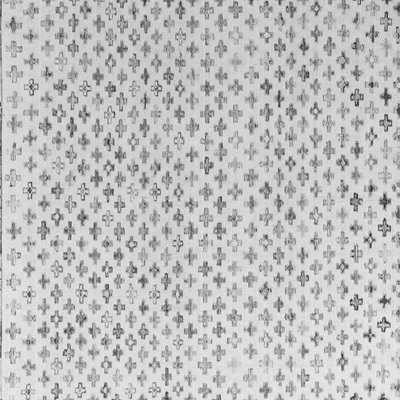 Ahgly Company Indoor Square Abstract Gray Modern Area Rugs, 6' Square