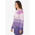 thumbnail image 5 of Woman Within Plus Size Ombre Shaker Cardigan Sweater, 5 of 6