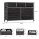 thumbnail image 2 of Historyli Cómoda de tela con 10 cajones para dormitorio,moderna cómoda,organizador de almacenamiento grande y ligero con compartimentos de tela para sala de estar y pasillo,mueble de TV de 139 cm, 2 of 7