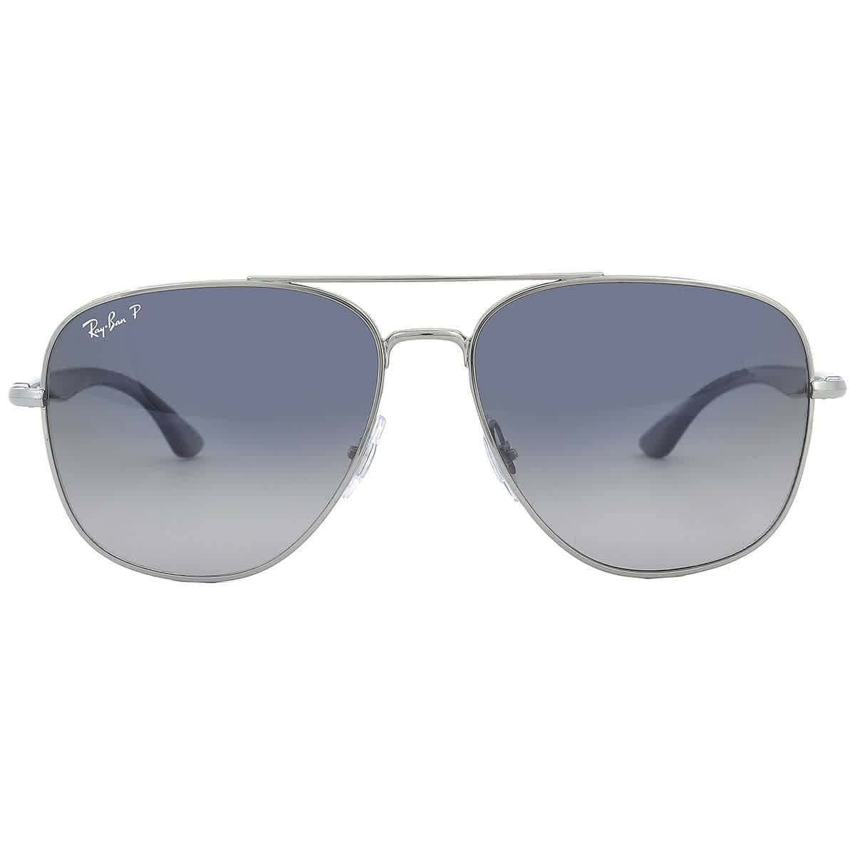 Ray-Ban Men's RB3498 Rectangular Gunmetal/Green Sunglasses, 61mm