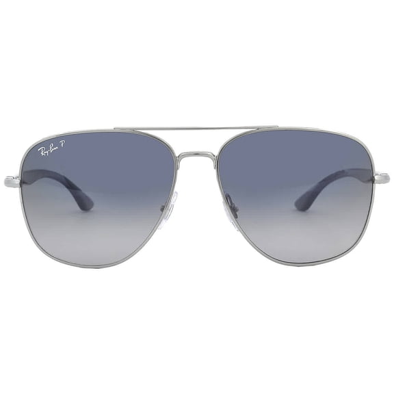 Ray Ban Polarized Blue/Grey Square Unisex Sunglasses RB3683 004/78 59