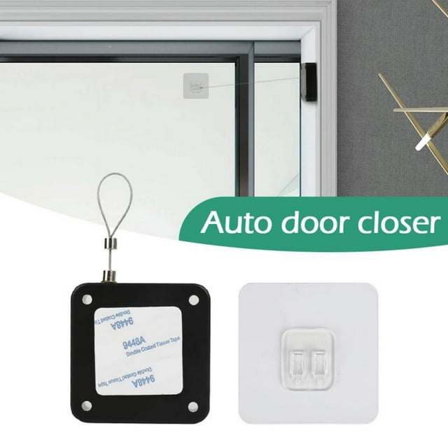 Amdohai Fermeture Automatique de Porte à Tension 800G avec Fil d'Acier de 1,2m Anti-Vol (Blanc)