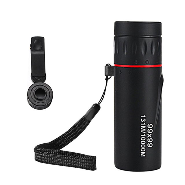 De Alta Definición 99X99, Mini Telescopio Con Zoom Impermeable De Bolsillo Portátil Con Soporte Para Teléfono, Alcance Monocular Para Observación De Aves Eigraketly OD013386-00