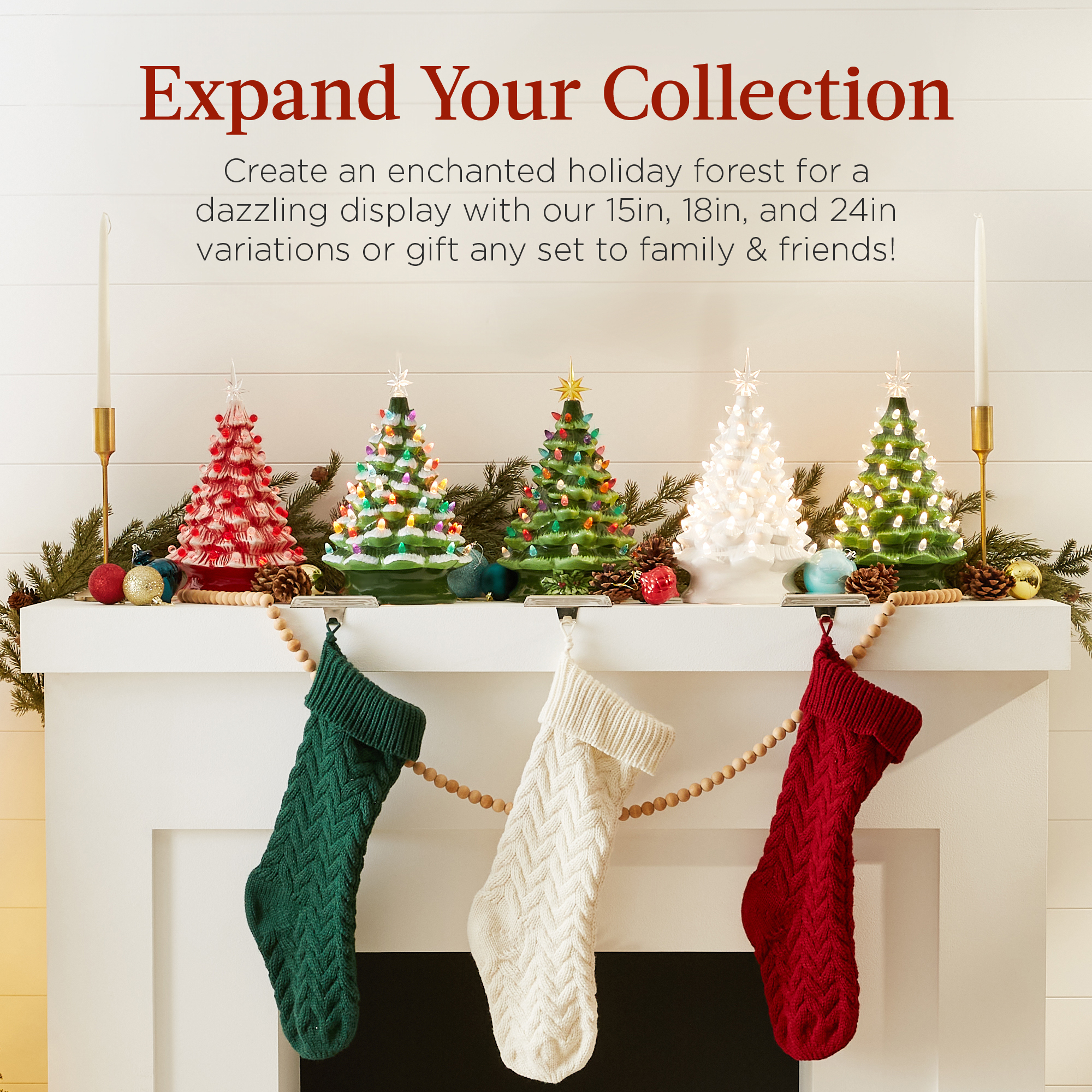 Best Choice Products 15-Inch Ceramic Pre-Lit Christmas Tree photo 6