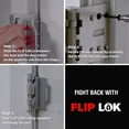 thumbnail image 4 of FlipLok High Security Door Lock - 10X Stronger Than a Deadbolt, Keypad Lock, Black, Keyless, 4 of 6