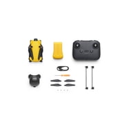 SKYROVER X1 48MP 4K Camera Drone (Yellow) Bundle with Hard Case, Memory Card and Landing Pad (4 Items)