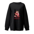 thumbnail image 4 of Chandail en Molleton de Noël pour Femmes 2023 Mode de Noël Imprimé Blouse Ample à Manches Longues Col Rond Pull Décontracté en Solde, 4 of 5