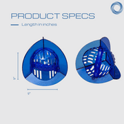 AquaLogix High Resistance Aquatic Bell Set - Fitness and Recovery Equipment for Pool Exercise