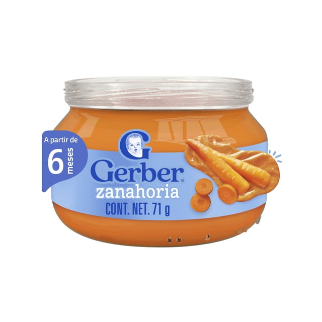 Papilla Gerber cosecha natural etapa 1 zanahoria 71 g