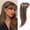 Coffee, variant on Hair Topper with Bangs for Women, 3D 360° Coverage Clip In Hair Piece, Natural Looking Fluffy Synthetic Topper for Thinning Hair and Daily Volume Enhancement(Brown,One Size)