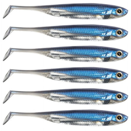 Dr.Fish 5/6pcs Fishing Swimbait Soft Plastic lure T Tail Bait Minnow Shad Body Lure Drop Shot Bass Trout Walleye