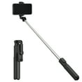 onn. Extendable Black Selfie Stick Tripod