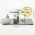 thumbnail image 2 of Stirling Engine Motor Kit Mini Hot Air Stirling Engine Motor Model Streaming Power Physics Experiment Educational Toy Learning Science Experiment Toys for Kids Students, 2 of 8