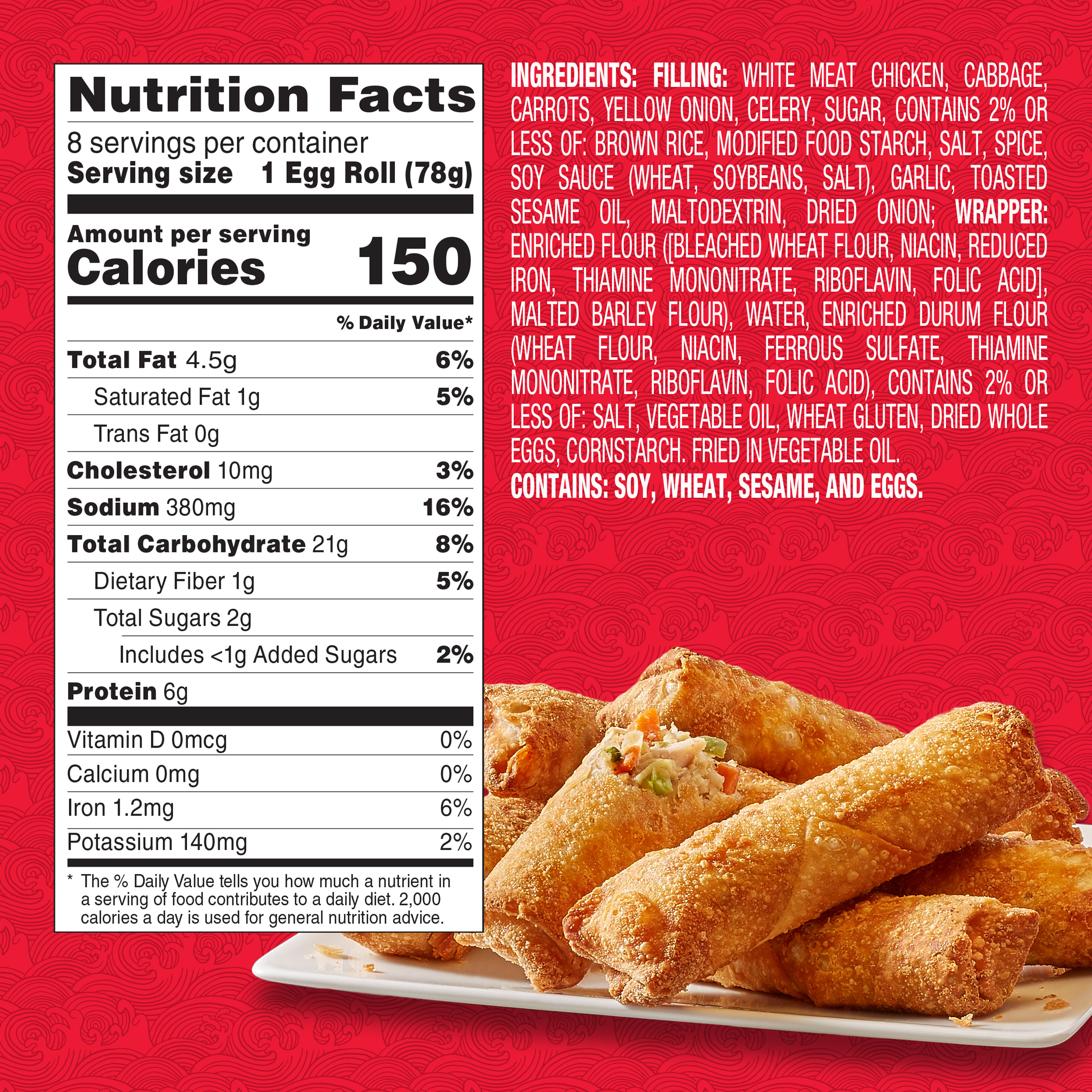 Egg Roll Wraps Nutrition Facts - Eat This Much