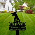 thumbnail image 3 of Handmadetneonsign Doberman Pinscher Dog Memorial Metal With Stake, Doberman Metal Name Sign Stake, Dog Metal Stake Decor 45275, 3 of 5